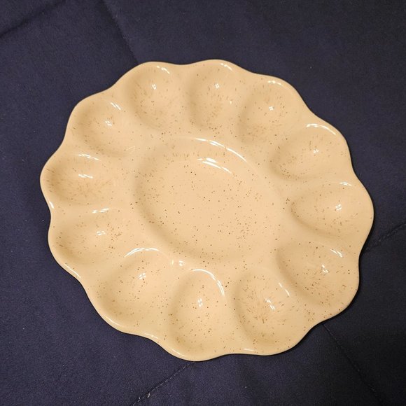 Clay Deviled Egg Plate - Handmade - Picture 1 of 2